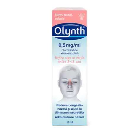 Olynth 0,5mg/ml Spray nazal pentru copii 2 -12 ani, 10 ml, Johnson & Johnson